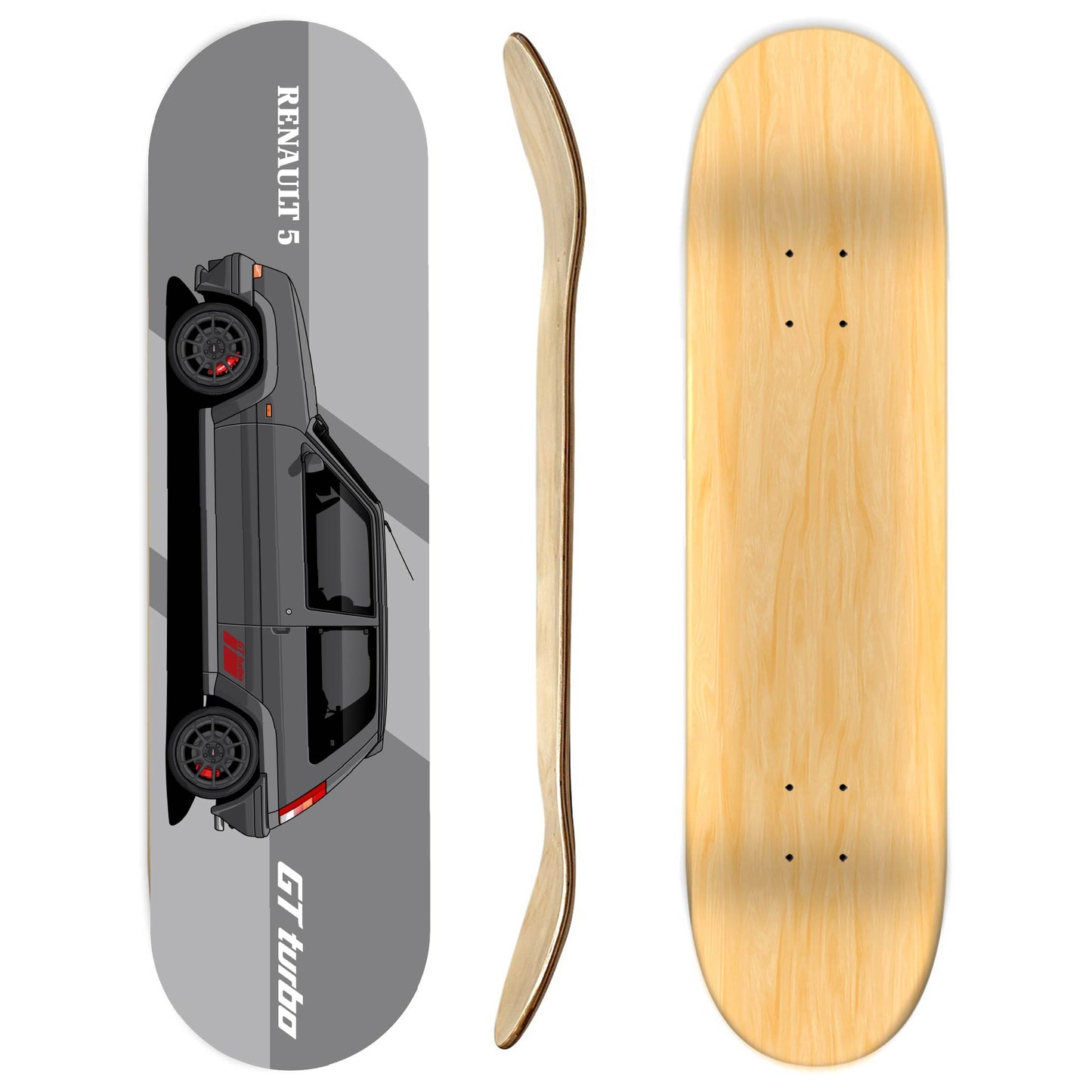 Renault 5 GT Turbo Skateboard Deck