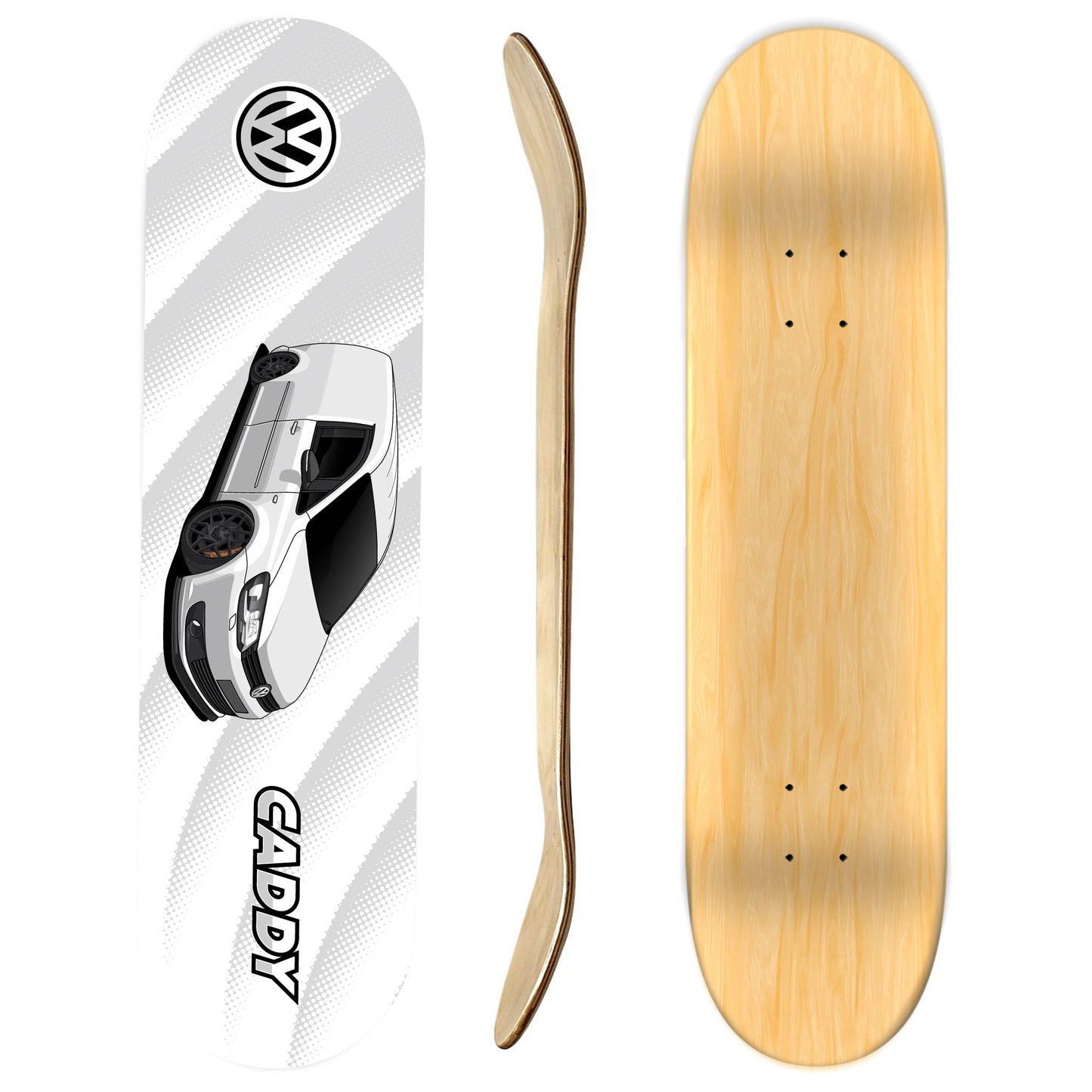 Volkswagen Caddy Van Skateboard Deck