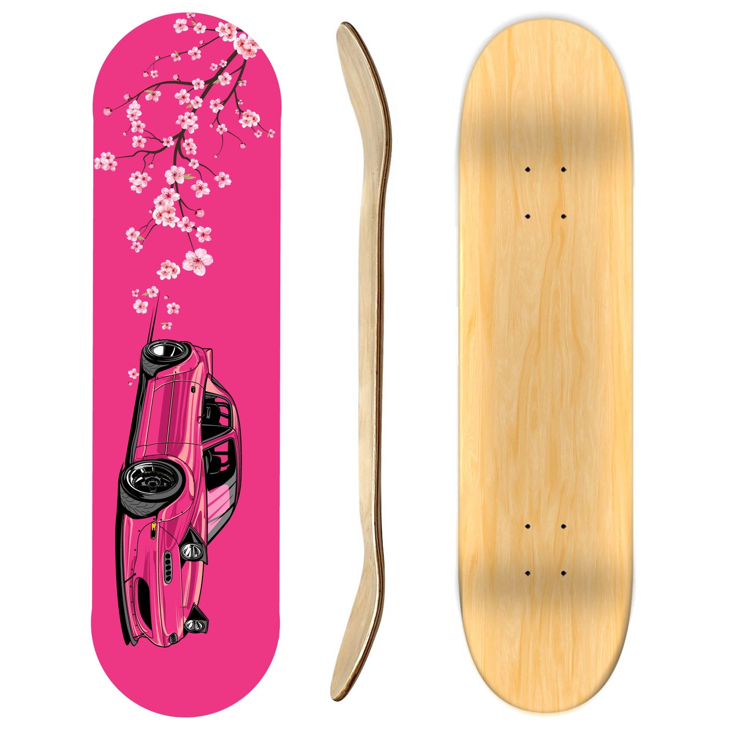 Mazda MX-5 Blossom Tree Skateboard Deck