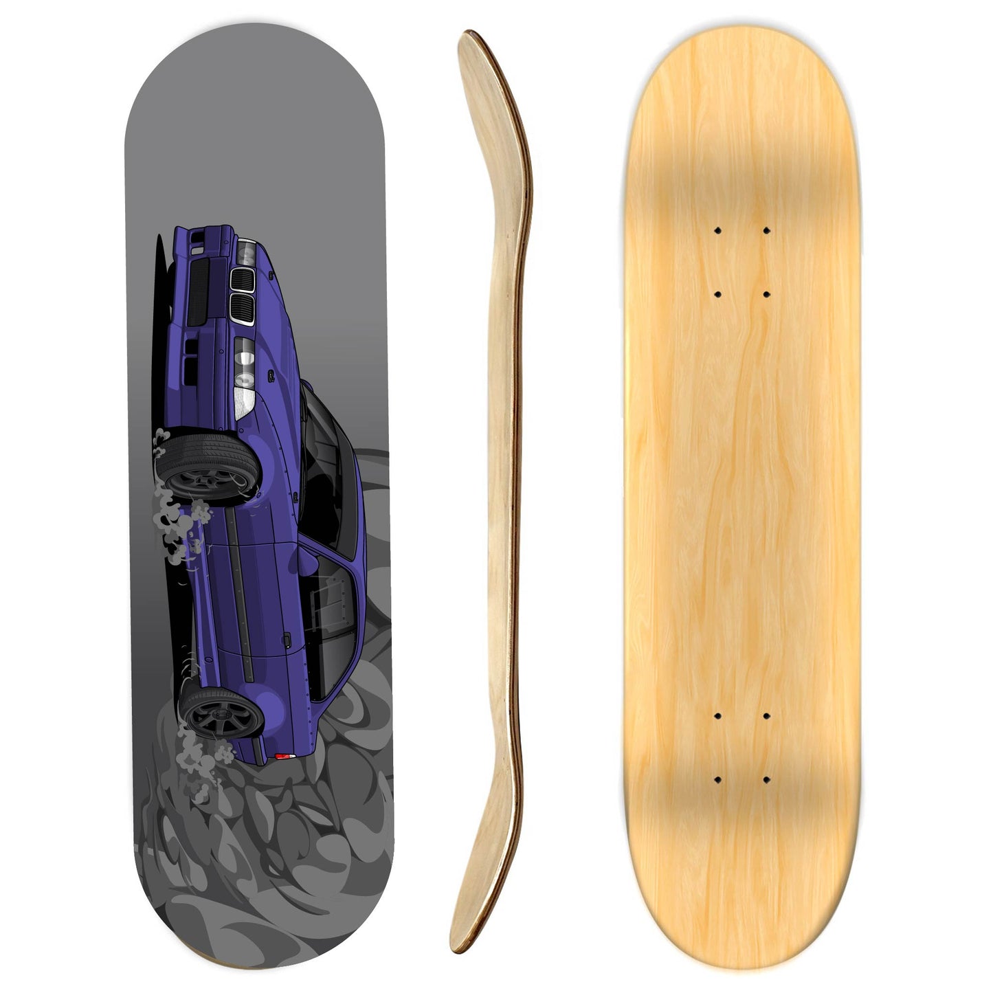 BMW E36 Drift Car Skateboard Deck