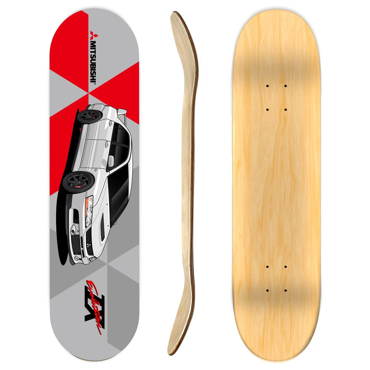 Mitsubishi Evolution IX Skateboard deck