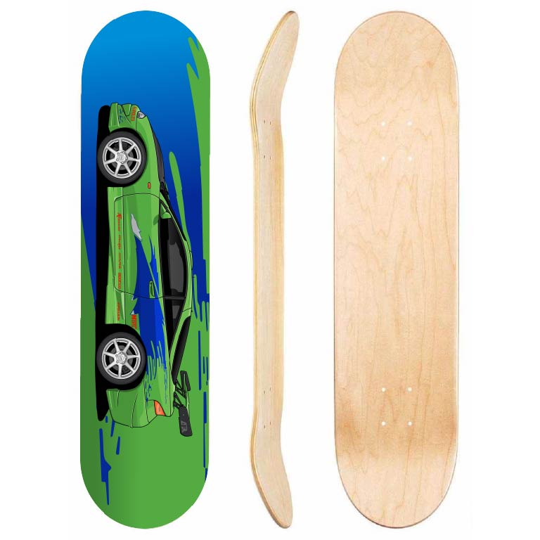 Fast And Furious Mitsubishi Eclipse Skateboard Deck