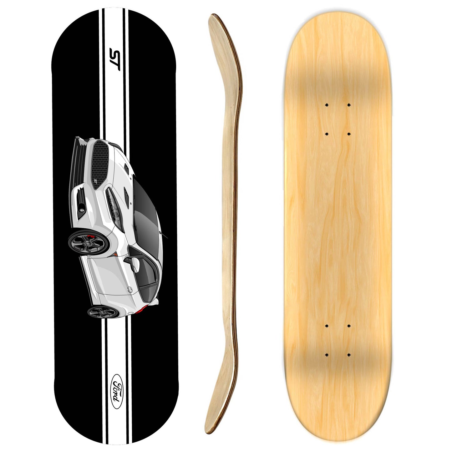 Ford Fiesta ST Skateboard Deck