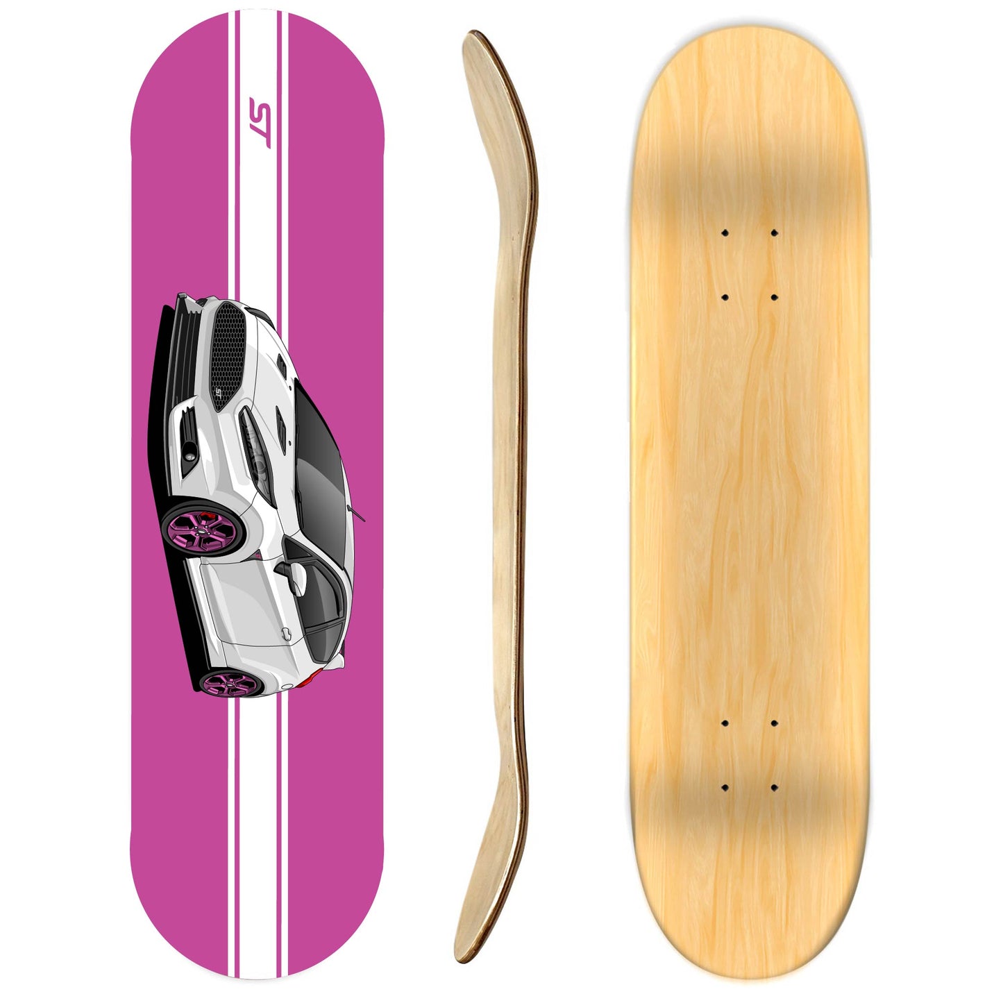 Ford Fiesta ST Skateboard Deck