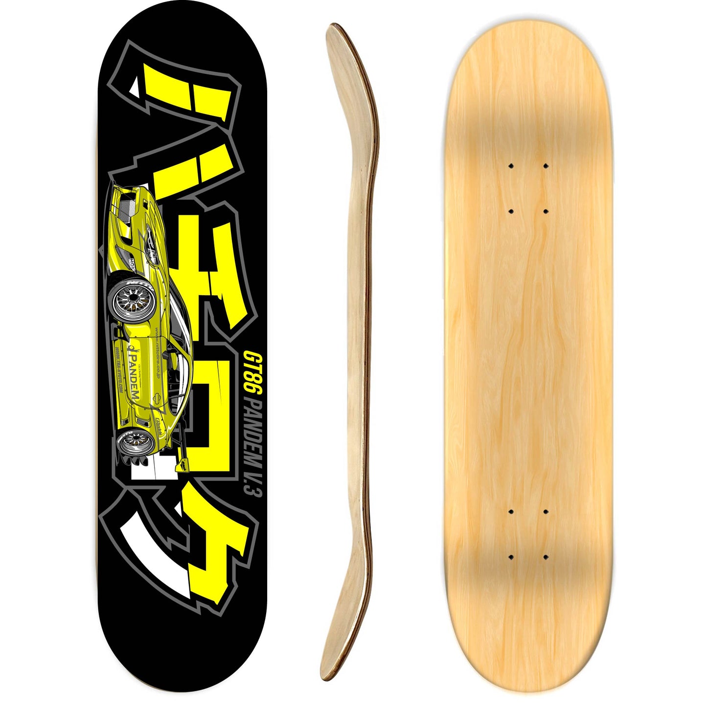 Toyota GT86 Pandem Skateboard deck