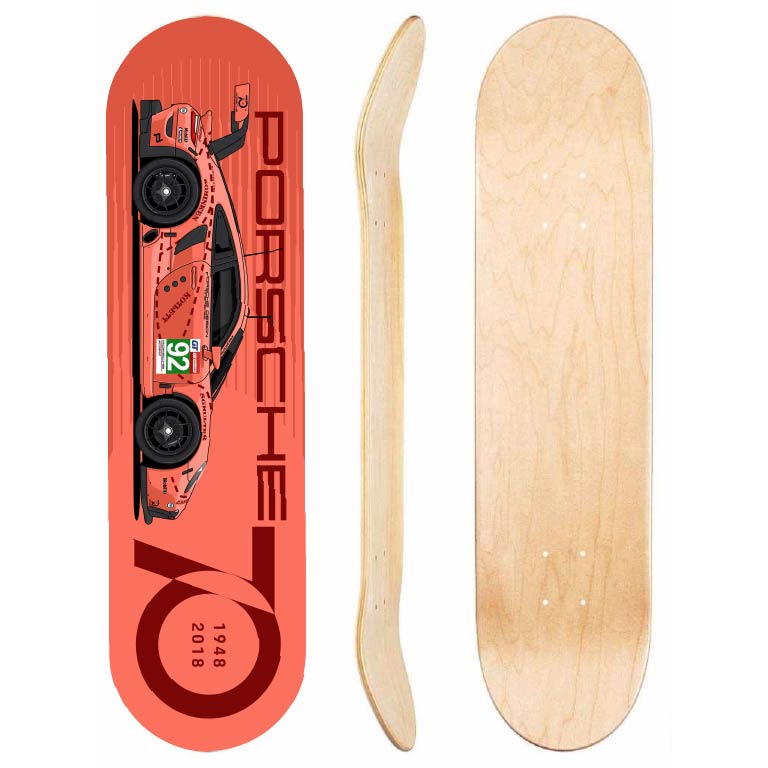 Porsche 70 Year Celebration Skateboard Deck