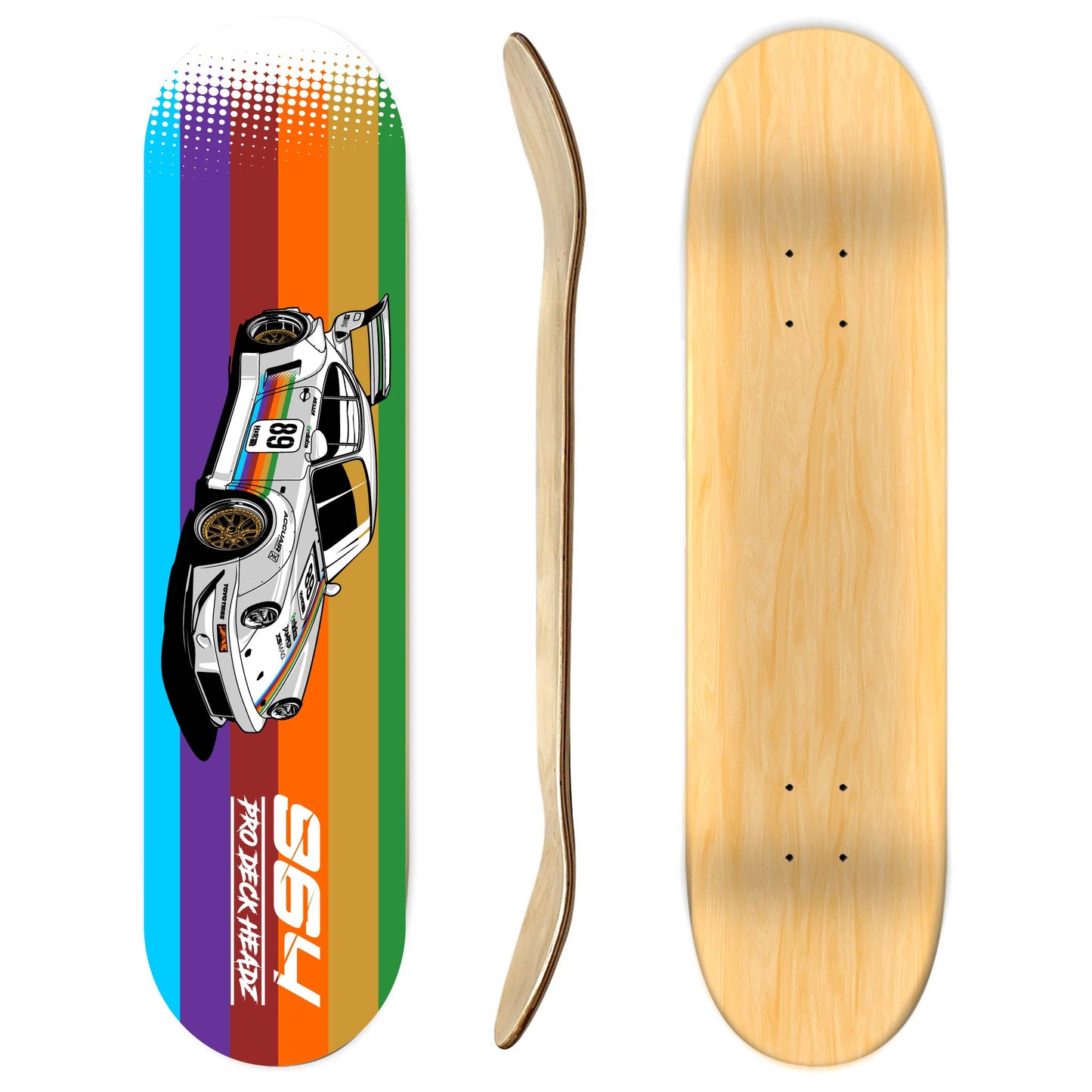 Porsche 964 Skateboard deck