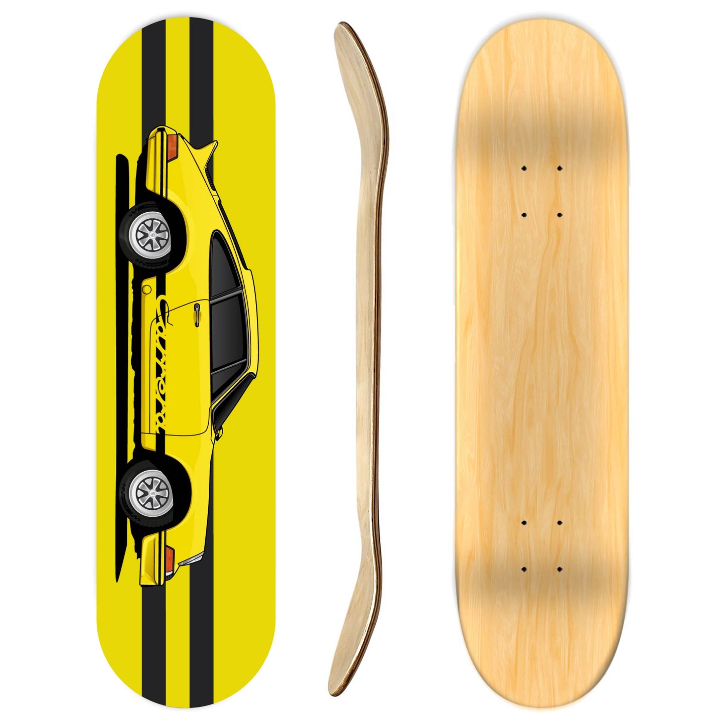 Porsche carrera 911 skateboard deck
