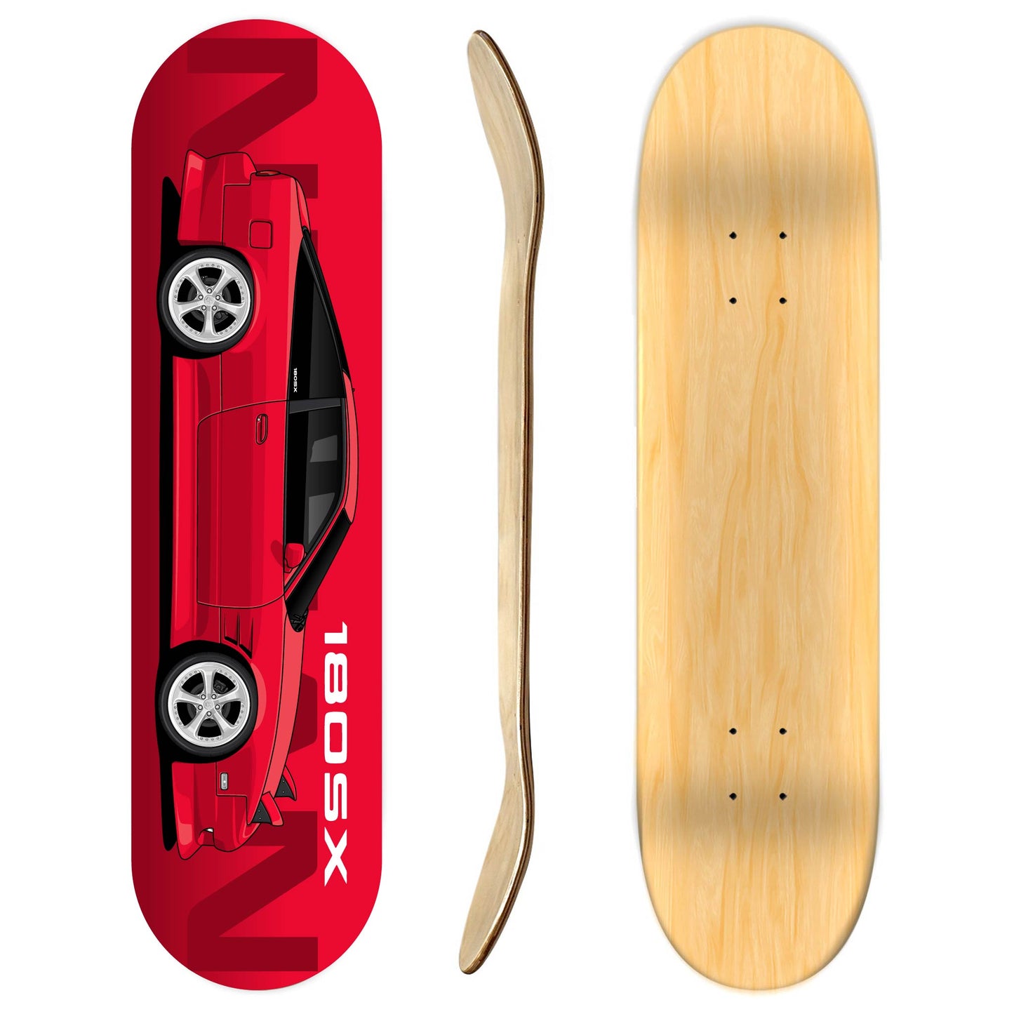 Nissan 180SX Skateboard Deck