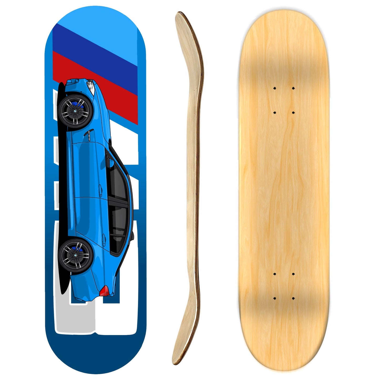BMW M3 Sendan 2018 Skateboard Deck