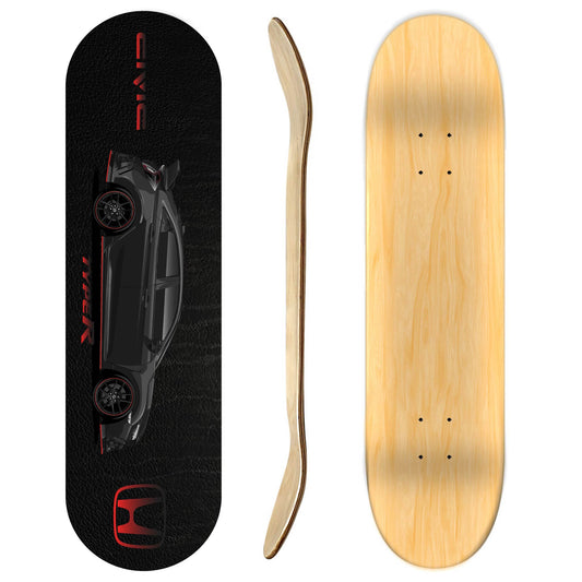 Honda Civic FK8 Type R Skateboard Deck Leather Effect