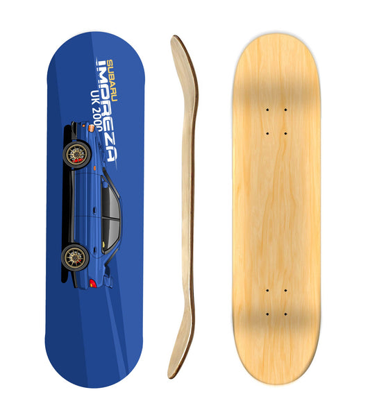 Subaru Impreza UK 2000 Skateboard Deck