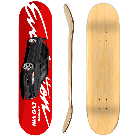 Mitsubishi Evolution VIII Skateboard deck