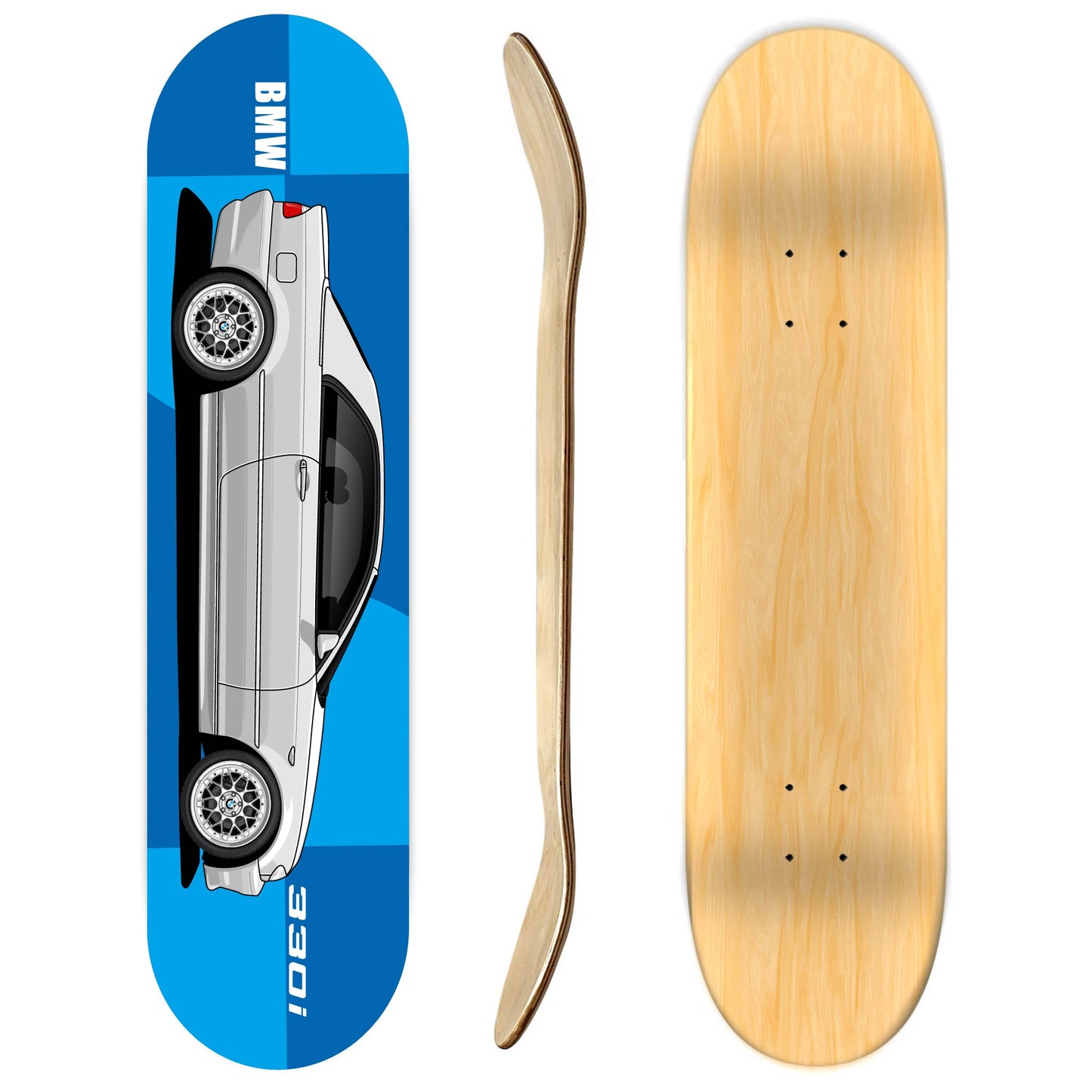 BMW 330i Skateboard deck