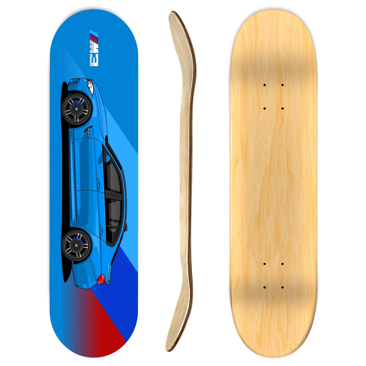 BMW M3 Sedan 2018 Skateboard Deck