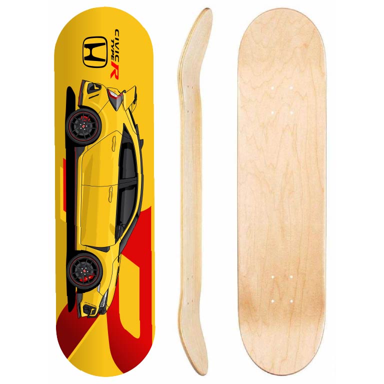 Honda Civic Type R FK Skateboard Deck