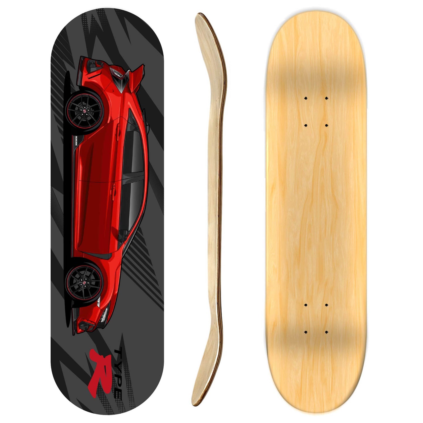 Honda FK8 Type R Skateboard deck