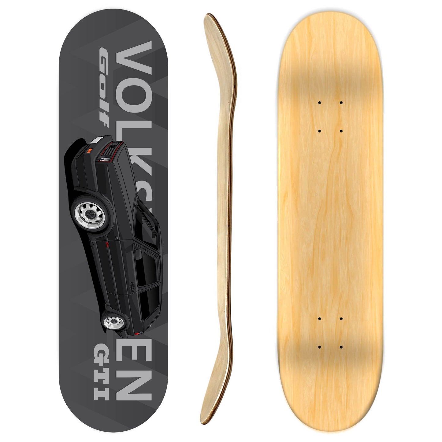 Volkswagen Golf Gti Mk2 Skateboard Deck