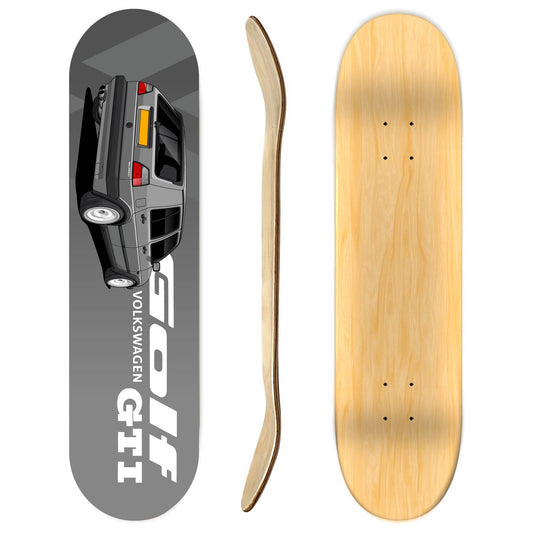 Volkswagen Golg Mk2 Rear End Skateboard Deck
