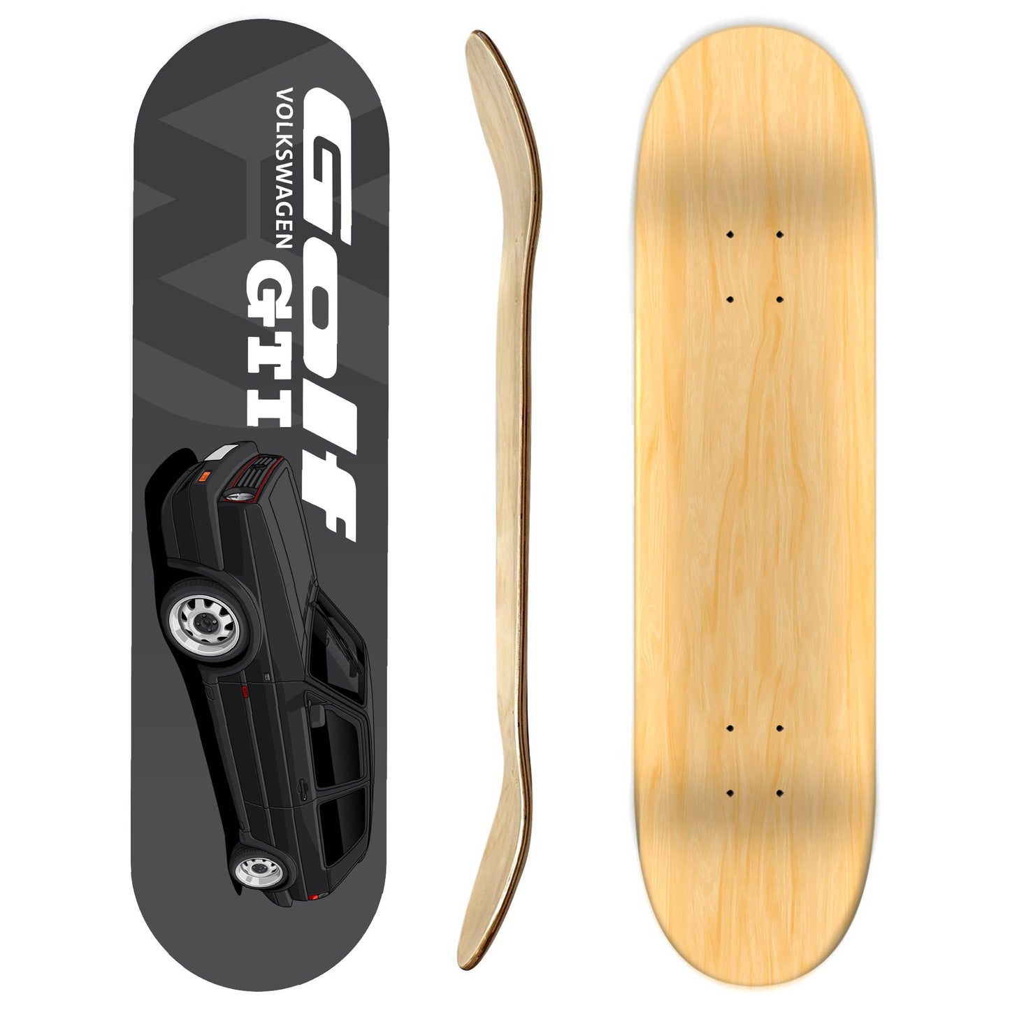 Volkswagen Golf Gti Mk 2 Skateboard Deck