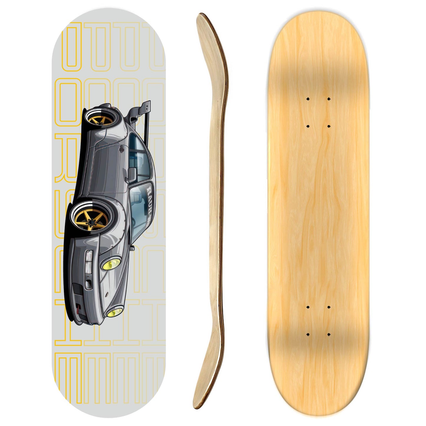 Porsche RWB Skateboard deck