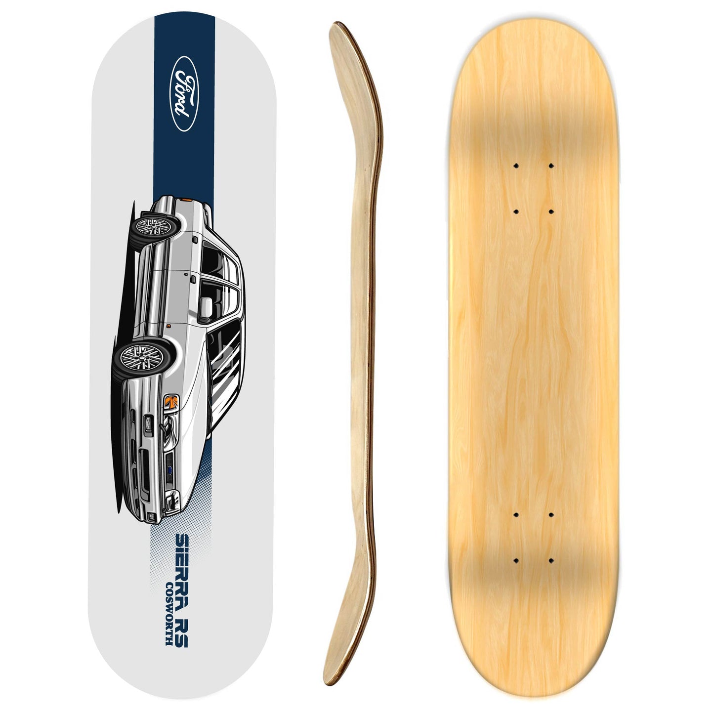Ford Sierra Sapphire Cosworth Skateboard Deck