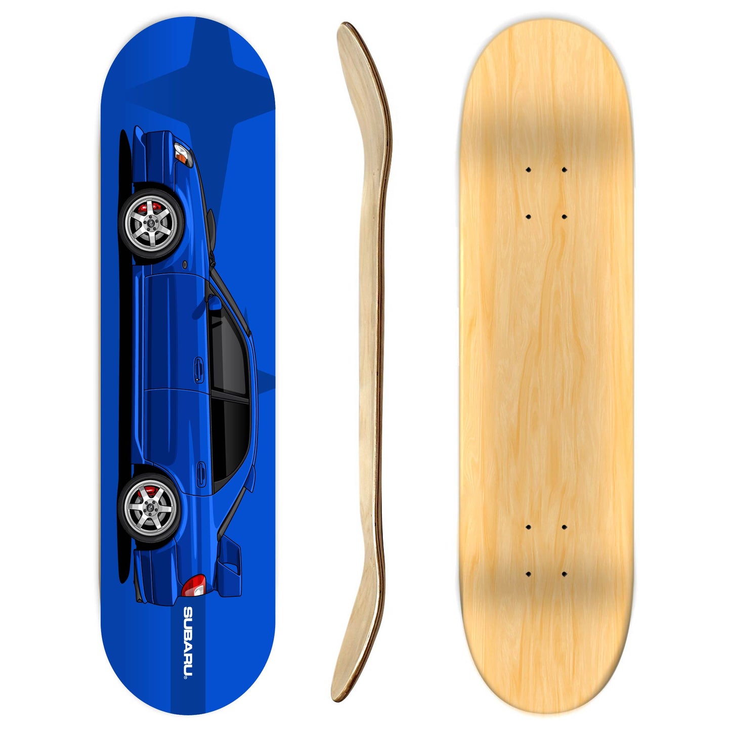 Subaru Impreza Blob Eye Skateboard Deck