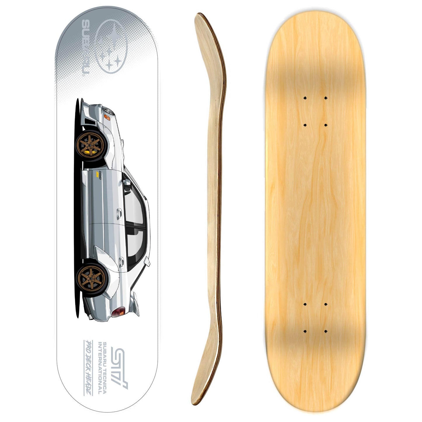 Subaru Impreza STI Blob eye Skateboard deck