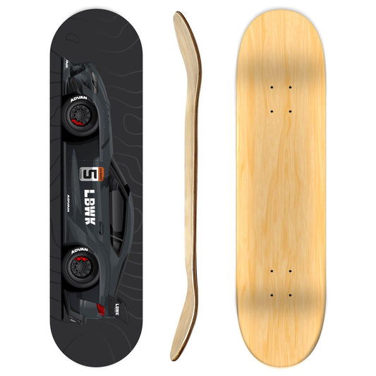 Toyota Supra skateboard deck