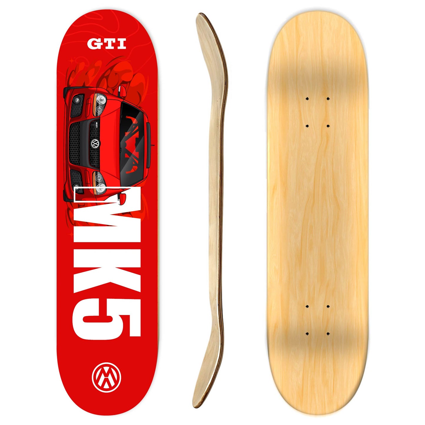 VW Golf MK 5 skateboard