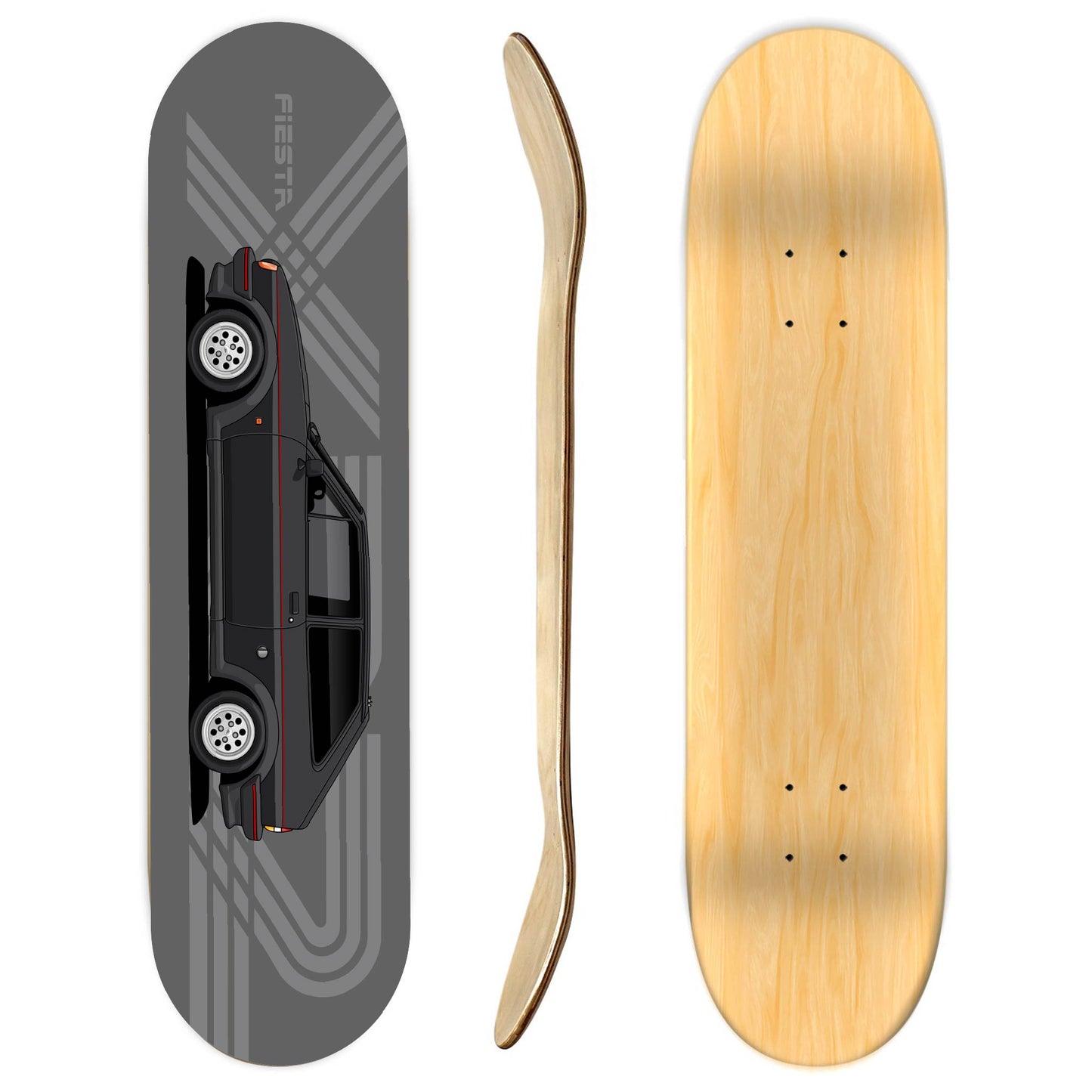 Ford Fiesta XR2i Skateboard Deck